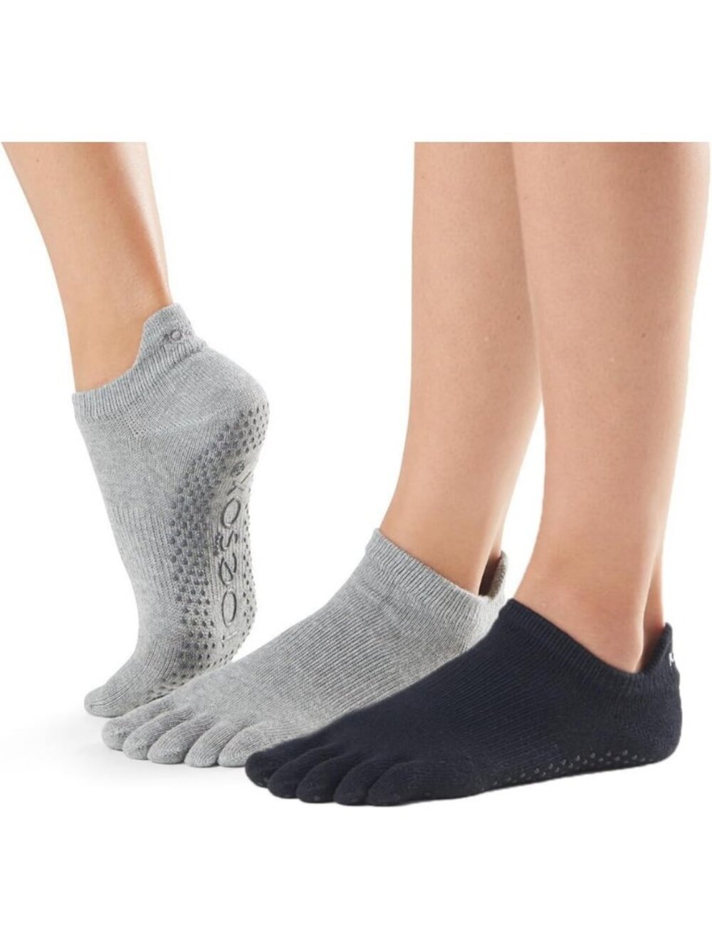 Low Rise Grip Socks for Pilates & Yoga - Non-Slip, Full Toe Design, Arch Support